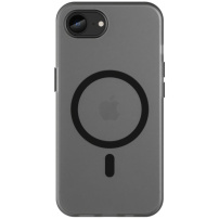 Matný priesvitný kryt s MagSafe pre iPhone 16e / 17e - sivý