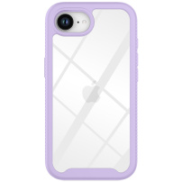 Nárazuvzdorný kryt s farebným rámčekom pre iPhone 16e / 17e - fialový