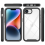 Nárazuvzdorný kryt s farebným rámčekom pre iPhone 16e / 17e - červený