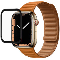 Tvrdené sklo s čiernym rámčekom pre Apple Watch 45mm