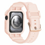 Odolné Armor púzdro s remienkom pre Apple Watch 46mm - ružové