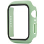 Silikónový remienok s puzdrom s tvrdeným sklom pre Apple Watch 41mm - zelený