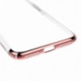 Baseus luxusný lesklý priehladný kryt pre Apple iPhone SE (2020/2022) / 8 / 7 - rožovo-zlatý