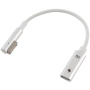 Redukcia 5 Pin Magsafe 1 (tvar L) na USB-C pre Macbook - sivý