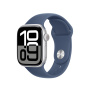 Originálne Apple športový remienok pre Apple Watch 42mm / 41mm / 40mm / 38mm - S/M - denimový