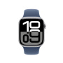 Originálne Apple športový remienok pre Apple Watch 42mm / 41mm / 40mm / 38mm - S/M - denimový