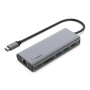 BELKIN 6 v 1 hub 4K HDMI / USB-C PD 3.0 / 2× USB-A 3.0 / RJ45 / SD čítačka s konektorom USB-C pre iPad / MacBook - strieborný