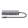 BELKIN 6 v 1 hub 4K HDMI / USB-C PD 3.0 / 2× USB-A 3.0 / RJ45 / SD čítačka s konektorom USB-C pre iPad / MacBook - strieborný