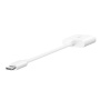 BELKIN RockStar audio a nabíjacia redukcia - 3,5 mm jack / USB-C na USB-C - biela