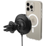 Spigen OneTap Pro 3 Cryomax magnetický držiak do auta do ventilačnej mriežky s bezdrôtovým nabíjaním pre iPhone – čierny