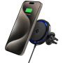 Spigen OneTap Pro 3 Cryomax magnetický držiak do auta do ventilačnej mriežky s bezdrôtovým nabíjaním pre iPhone – čierny