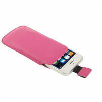 Puzdro s vyťahovacím pútkom pre Apple iPhone 5 / 5S / SE (2016) - ružové
