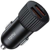 TOTUDESIGN CC-1 autonabíjačka s portami 2x USB-A - 36W - čierna