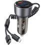 Yesido Y58 sada autonabíjačky s portami USB-C / USB-A a kábla Lightning a USB-C - 60W - 1,2 m - čierna