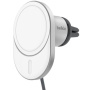 BELKIN Boost Charge Pre magnetický držiak do auta do ventilačnej mriežky s bezdrôtovým nabíjaním pre iPhone - strieborný