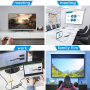 YME68 9v1 hub - slot na SD / TF kartu / HDMI / 3,5 mm jack / 2x USB-C / 3x USB-A na USB-C pre MacBook - sivý
