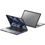 DUX DUCIS LCGM Series lesklý transparentný kryt pre MacBook Air 15" (A2941 / A3114 / A3241 / A3448) - čierny