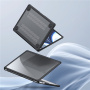DUX DUCIS LCGM Series lesklý transparentný kryt pre MacBook Air 15" (A2941 / A3114 / A3241 / A3448) - čierny