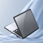 DUX DUCIS LCGM Series lesklý transparentný kryt pre MacBook Air 15" (A2941 / A3114 / A3241 / A3448) - čierny