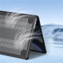 DUX DUCIS LCGM Series lesklý transparentný kryt pre MacBook Air 15" (A2941 / A3114 / A3241 / A3448) - čierny