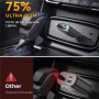 JOYROOM CCL07 sada autonabíjačky s portami USB-C / USB-A a výsuvného kábla USB-C - 45W - 0,8 m - tmavo šedá