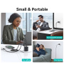 USAMS CC261 sada adaptéra s portom USB-C a integrovaného kábla USB-C - 20W - 1,2 m - tmavo šedá