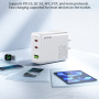 WEKOME WP-U66 GaN rýchlonabíjací adaptér s portami 2x USB-C / USB-A - 65W - biely