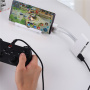 NK-1032 Pro 5v1 redukcia s čítačkou kariet - slot na SD / TF kartu / Lightning / 2x USB-A na USB-C / Lightning / USB-A - biela