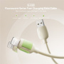 JOYROOM S-A53 nabíjací a dátový kábel - USB-A na Lightning - 2 m - béžový