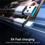 JOYROOM S-A28 opletený nabíjací a dátový kábel - USB-A na USB-C - 1 m - biely