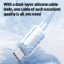 WEKOME WDC-73 nabíjací a dátový kábel - USB-C na Lightning - 1,2 m - biely