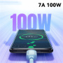 ESSAGER ES-X46 opletený nabíjací a dátový kábel - USB-A na USB-C - 1 m - modrý