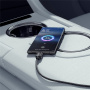 ESSAGER ES-X46 opletený nabíjací a dátový kábel - USB-A na USB-C - 2 m - modrý