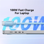 ESSAGER ES-X46 opletený nabíjací a dátový kábel - USB-C na USB-C - 2 m - ružový
