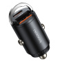 Toocki TQ-CC34A mini autonabíjačka s portami USB-C / USB-A - 30W - čierna