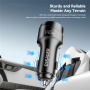 ESSAGER ES-CC19 autonabíjačka s displejom a portami USB-C / USB-A - 140W - čierna