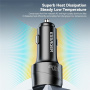 ESSAGER ES-CC19 autonabíjačka s displejom a portami USB-C / USB-A - 140W - čierna