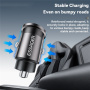 ESSAGER ES-CC15 mini autonabíjačka s portami USB-C / USB-A - 45W - čierna