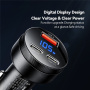 ESSAGER FSJ-008 autonabíjačka s displejom a portami 2x USB-C / USB-A - 105W - hnedá