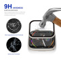 Rurihai tvrdené sklo s plastovým rámčekom pre Apple Watch 44mm - starlight