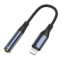 Yesido YAU37 audio redukcia - 3,5 mm jack na Lightning - čierna