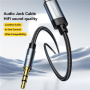 ESSAGER ES-YP22 audio kábel - 3,5 mm jack na Lightning - 1 m - čierny