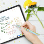 AhaStyle silikónový obal so vzorom slnečníc pre Apple Pencil 2. generácie / Pro - modrý