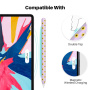 AhaStyle silikónový obal so vzorom slnečníc pre Apple Pencil 2. generácie / Pro - fialový