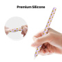 AhaStyle silikónový obal so vzorom slnečníc pre Apple Pencil 2. generácie / Pro - fialový