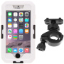 Vodovzdorné puzdro s otočným držiakom na bicykel pre iPhone 6 Plus/6S Plus – biele