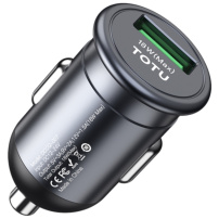 TOTUDESIGN DCCQ-007 autonabíjačka s portom USB-A - 18W - tmavo šedá