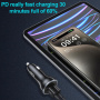 TOTUDESIGN CC-6 autonabíjačka s portami 2x USB-C - 60W - čierna