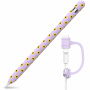 AhaStyle silikónový obal so vzorom slnečníc pre Apple Pencil 1. generácie - fialový