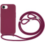 Ochranný kryt so šnúrkou pre iPhone 16e / 17e - vínový